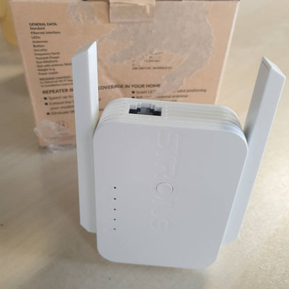 305498 - Amplifikator WiFi 300Mbit/s, për prizë elektrike, WPS, portë LAN, modalitet pike aksesi, i pajtueshëm me të gjithë ruterët