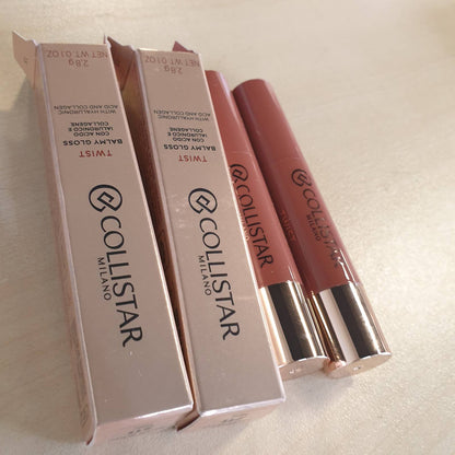 306353 - COLLISTAR Twist Balmy Gloss, Hidratues, Shkëlqyes Plotësor, Hidratim 20H, Acid Hialuronik, Shkëlqim Ultra, Aplikim Preciz me Buzëkuq, Nr. 211 Mou, 2.8 g