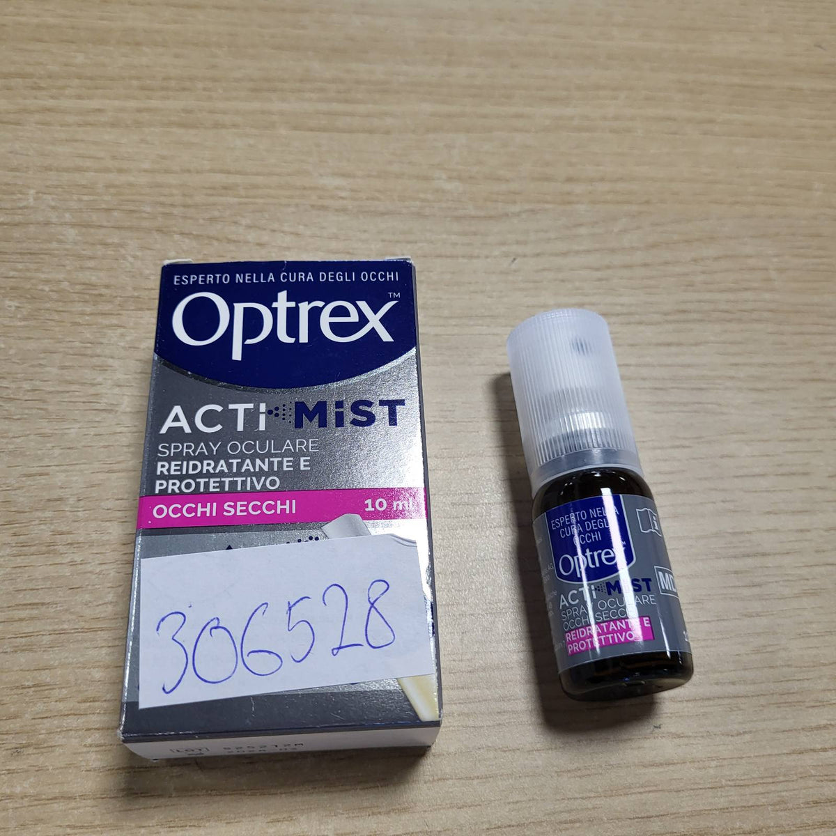 306528 - OPTREX ActiMist 2 në 1, Pika spreji për sytë, 10 ml, hidratuese dhe mbrojtëse me ekstrakte natyrale për sy të kuq, të irrituar dhe të ënjtur