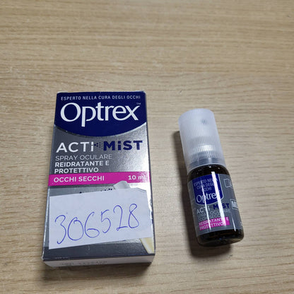 306528 - OPTREX ActiMist 2 në 1, Pika spreji për sytë, 10 ml, hidratuese dhe mbrojtëse me ekstrakte natyrale për sy të kuq, të irrituar dhe të ënjtur