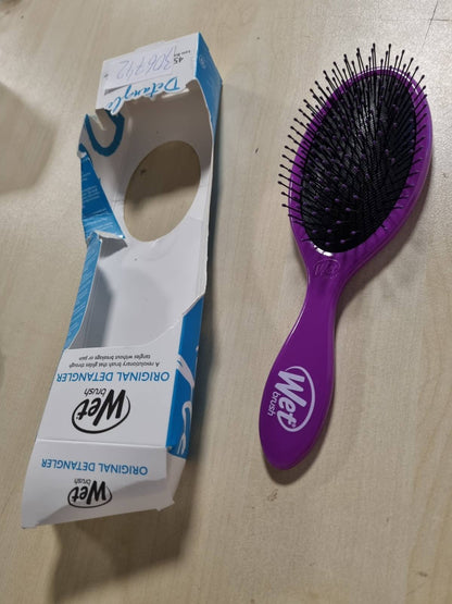 306742 - WETBRUSH Furçë flokësh Original Detangling, me fije ultra të buta Intelliflex, për të zbërthyer butësisht nyjet, e përshtatshme për të gjitha llojet e flokëve, Vjollcë