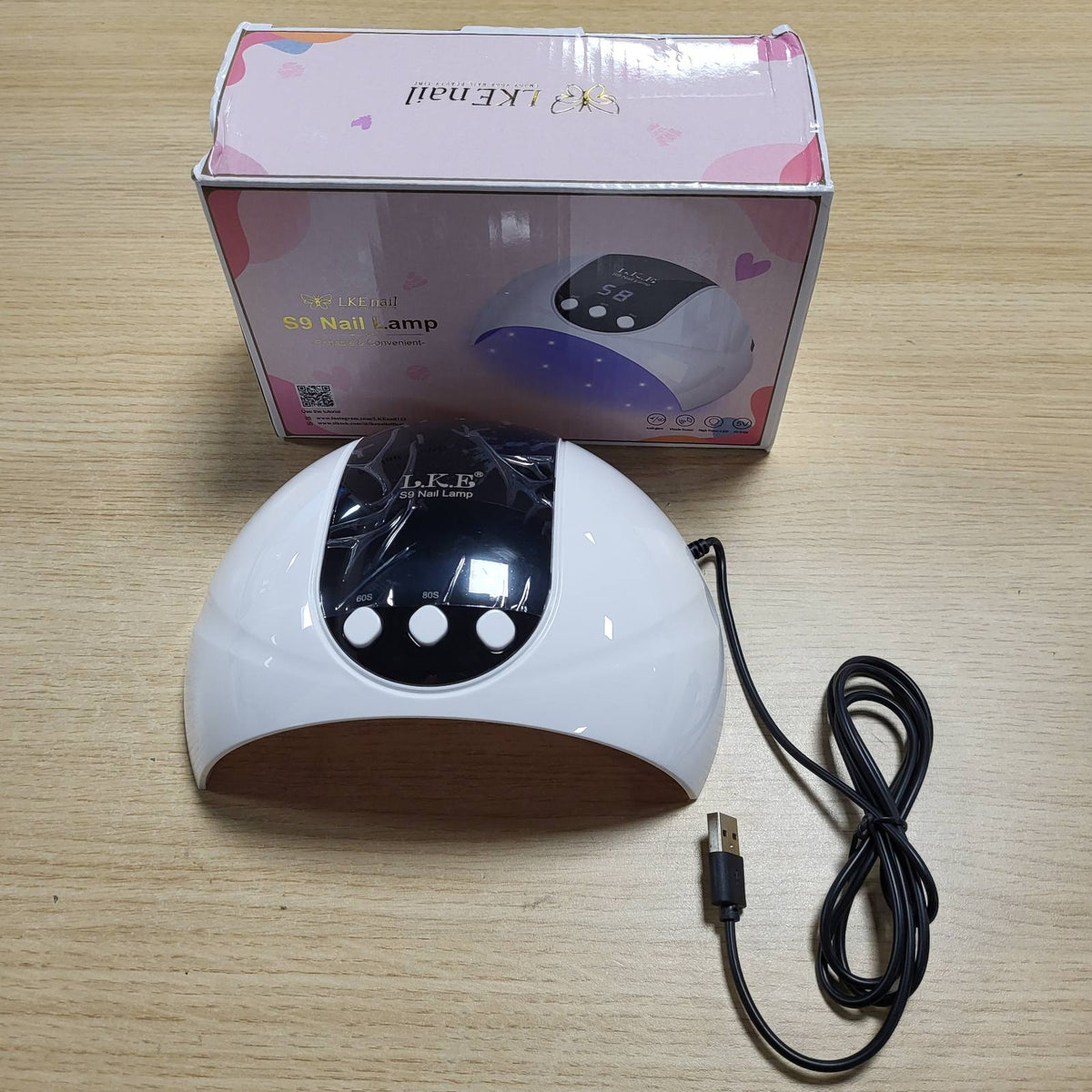 306876 - LLAMBË UV LKE për thonj xheli, 54W, 3 kohëmatës, Ekran LCD, Sensor Automatik, Llambë UV Premium për manikyrë xheli, Ideale për fillestarë dhe profesionistë