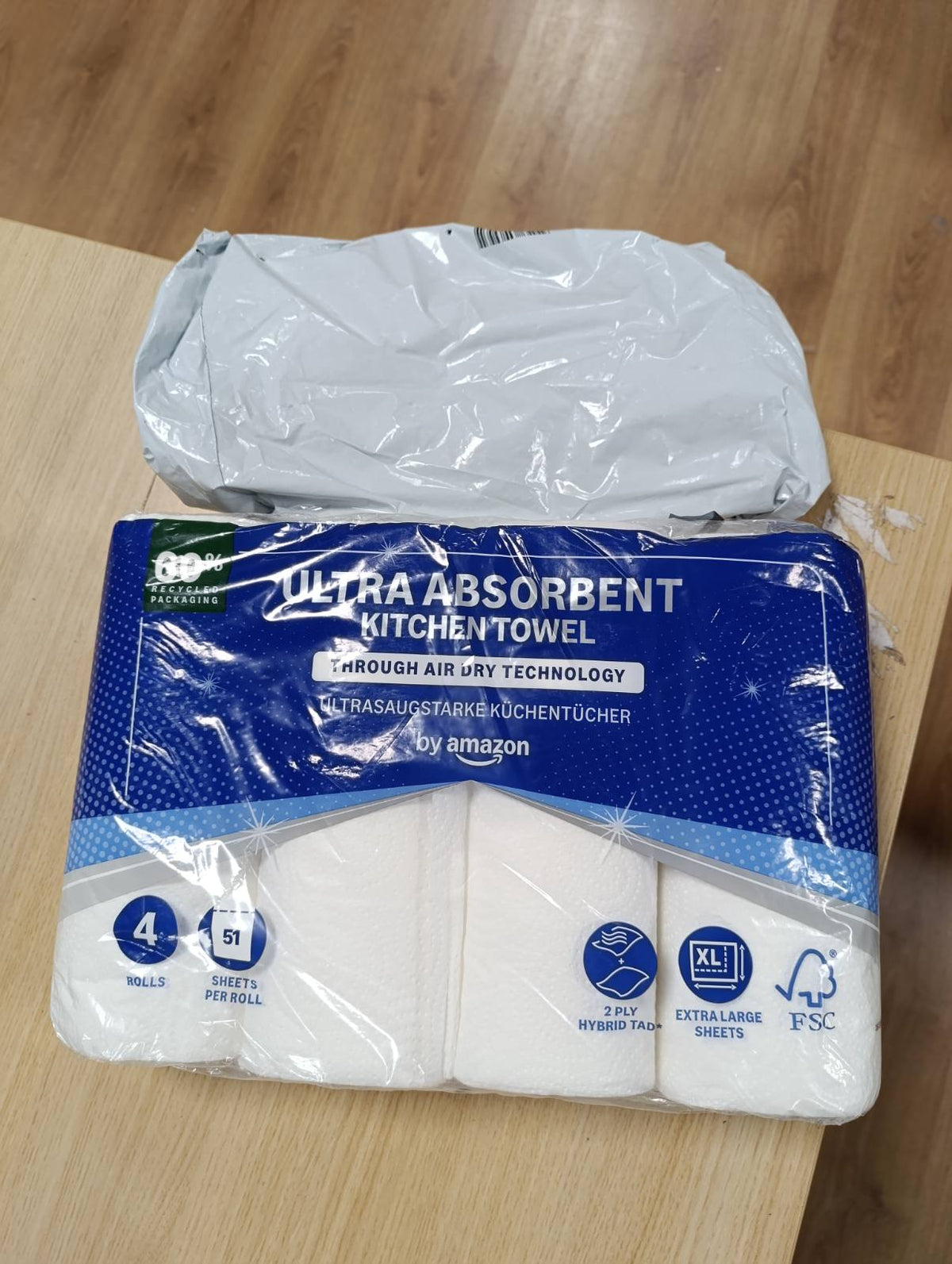 307075 - AMAZON Rrotull Kuzhine TAD Ultra-Thithës, 4 Rrotulla, 51 Fletë për Rrotull, i Certifikuar nga FSC