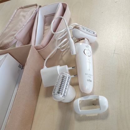 307108 - BRAUN DEPILATOR ELEKTRIK SILK-ÉPIL 9 FLEX, për femra, model 9-041 3D, i artë