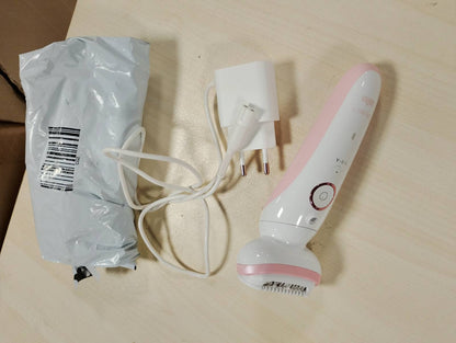 307127 - BRAUN Depilator elektrik Silk-épil 9 9-080 për femra, Kokë fleksibile 360°, i papërshkueshëm nga uji, pa tel, me kokë rroje, furçë eksfoliuese dhe krehër prerës, komplet spa gjithçka-në-një