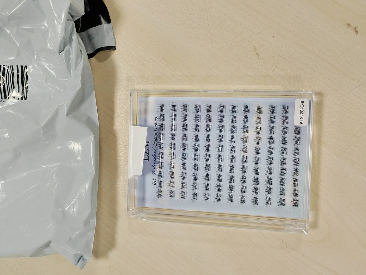 307935 - LZM Qerpikë me Grumbuj Qerpikësh Individualë - 120 copë qerpikë 8 mm me kaçurrela C, natyralë, të hollë, transparentë