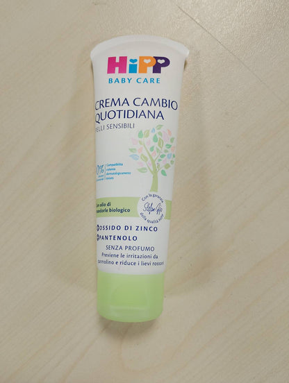 308033 - HIPP Krem i Përditshëm për Pelena, 75 ml, me Vaj Bajamesh Organike dhe Oksid Zinku