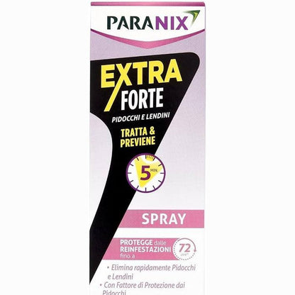 308388 - Paranix Extra Forte Spray – Sprej ekstra i fortë që trajton dhe parandalon morrat dhe thërijat, 100 ml.
