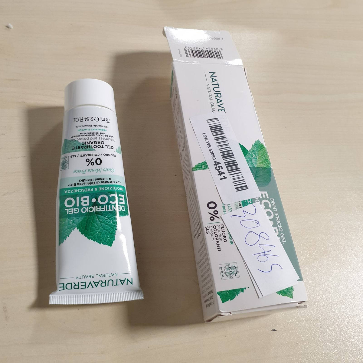 308465 - NATURAVERDE BIO - ECO BIO Pastë dhëmbësh për mbrojtje dhe freski, me ekstrakt Ekinacea dhe myshk Islandez, 0% fluor, 75 ml