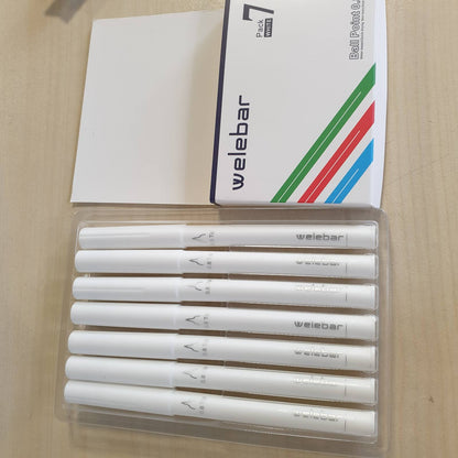 309260 - WELEBAR Stilolapsa xheli të bardhë për Cricut Maker 3/Maker/Explore 3/Air 2/Air, pako me 7 stilolapsa 0.8 mm