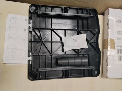 310326 - FELLOWES Mbështetëse Monitori Everyday me 3 Rregullime Lartësie – Ngritëse Monitori Ergonomike me Menaxhim Kabllosh – Ngarkesë Maks. 27 kg – E zezë