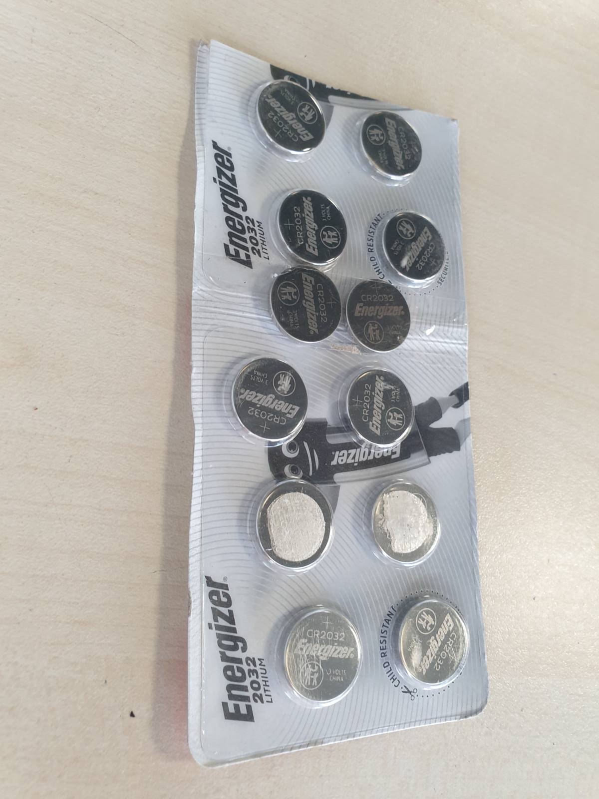 310343 - ENERGIZER Bateri Lithium - CR 2032, 3V, Pako me 12 bateri, jetëgjatësi 10-vjeçare