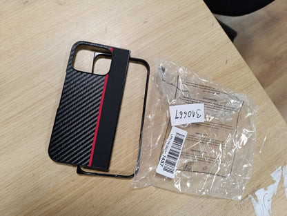 310667 - FDHYFGDY Mbrojtëse për Google Pixel 10 Pro e palosshme, rezistente ndaj ujit dhe goditjeve, Mbrojtëse e fortë e blinduar, Mbrojtëse me fibra karboni - e kuqe/e zezë