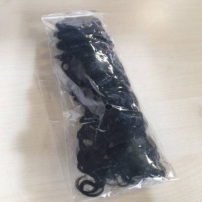 311165 - MIRACLE KNOTS Gërsheta të thurura me grep me flokë të njeriut, kaçurrela të thella, të valëzuara dhe me pupla, ngjyrë natyrale 1B#, 14" 50g