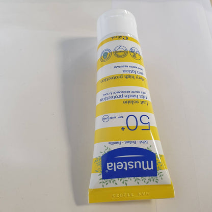 311807 - MUSTELA Sun Milk SPF50 për fytyrën dhe trupin, 40 ml