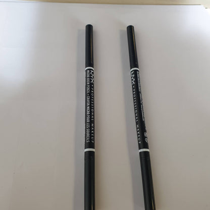 311823 - NYX Professional Makeup Micro Brow Pencil Double Pack, me dy anë me laps dhe furçë rrotulluese për vetulla, formulë vegane, ngjyra: Espresso
