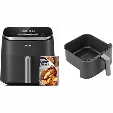 288151 - COSORI Fritezë me ajër të nxehtë Turboblaze Airfryer, 9-në-1 XXL 6L, motor DC 5 cilësime shpejtësie, 87 receta, 64% kursim energjie
