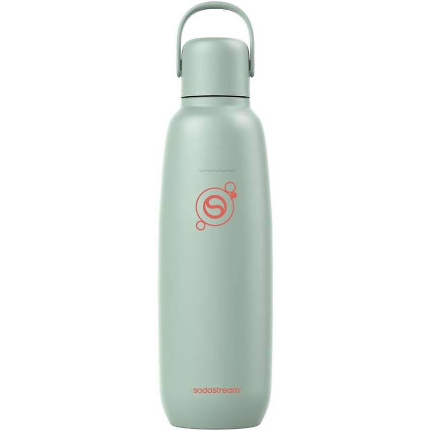 218263 - SODASTREAM Shishe metalike Fizz&go COOL, Kapacitet: 0.9L, Ngjyrë mente, Mund të lahet në lavastovilje, E pajtueshme me Duo, E-Duo, Terra, Mban pijet të nxehta dhe të ftohta deri në 12 orë, Pa BPA, Paketim me 1