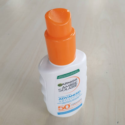 312003 - GARNIER Ambre Solaire Advanced Sensitive Adult Ceramide Protect Sunscreen Spray SPF50+, 150 ml