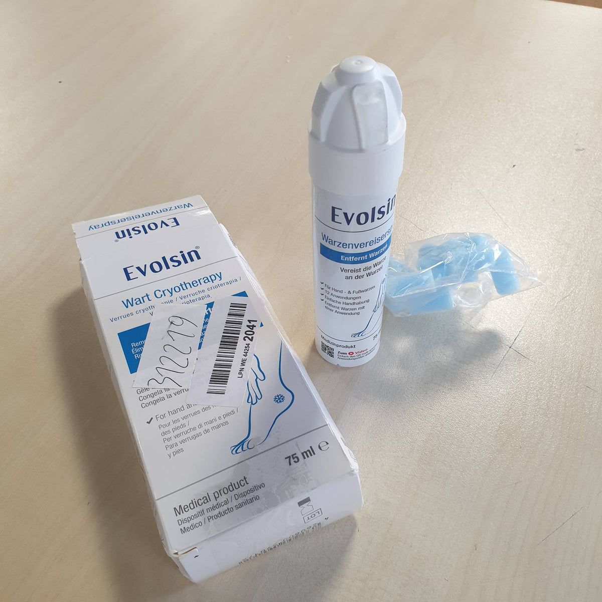 312219 - EVOLSIN Sprej ngrirës për lythat e zakonshme dhe plantare