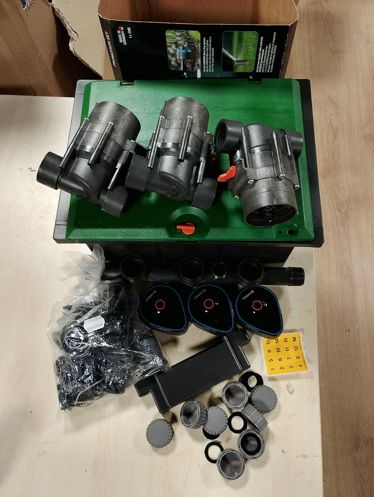 312474 - GARDENA Kit Kutie Valvulash Bluetooth 9V Kuti montimi në tokë për instalim nëntokësor të valvulave të ujitjes që punojnë me bateri, të programueshme nëpërmjet një aplikacioni (1286-20)