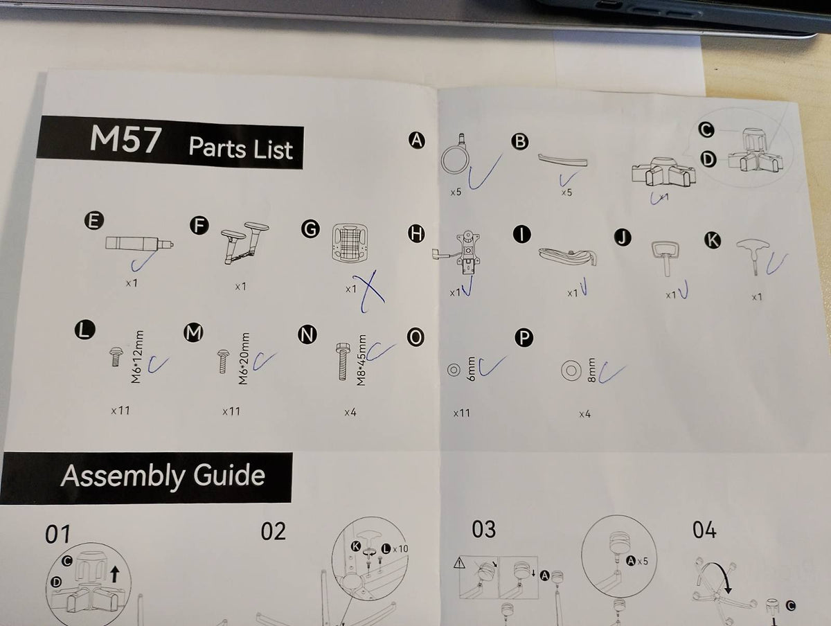 312480 - SIHOO Karrige Zyre Ergonomike, Karrige Ekzekutive me Mbështetëse Krahësh të Rregullueshme 3D, Mbështetje Mesit, Kapacitet Peshe deri në 150 kg/330 LB (Gri)