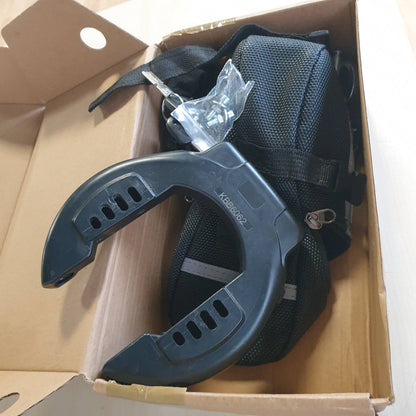 312620 - AXA BLOCK XXL FRAME + ZINXHIR ULC 100 me Prizë, Kit me Çantë – Kyç Biciklete me Zinxhir me Prizë – Niveli i Sigurisë 12 – Gjatësia 100 cm