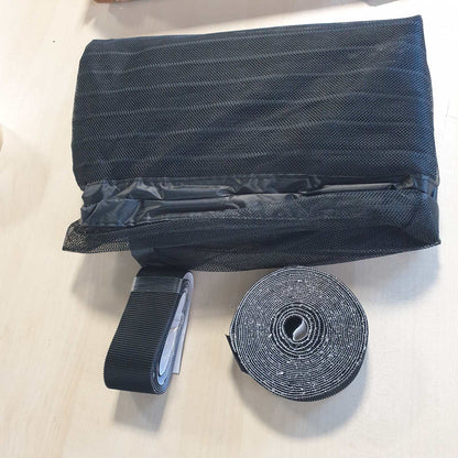 313974 - DIKER Rrjetë magnetike kundër mizave për derën e ballkonit, 85x210cm, e zezë