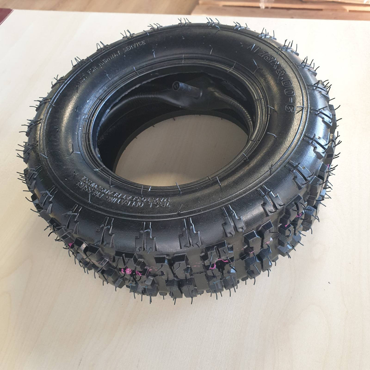 313998 - PONGNAS - Goma për kositëse bari 15x6.00-6 me kërcell të drejtë valvule, të trasha 13x5.00-6 - Përdorim të brendshëm dhe të jashtëm
