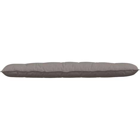 280131 - vidaXL Jastëk për Stol Kopshti, Ngjyrë Taupe 180x50x7 cm, Pëlhurë Oxford