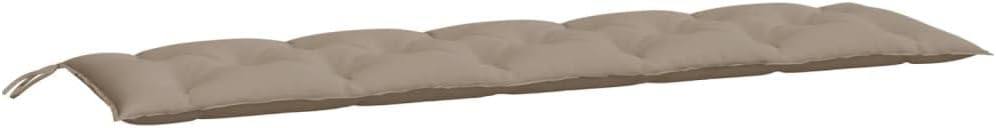 280131 - vidaXL Jastëk për Stol Kopshti, Ngjyrë Taupe 180x50x7 cm, Pëlhurë Oxford
