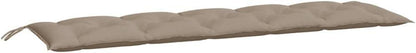 280131 - vidaXL Jastëk për Stol Kopshti, Ngjyrë Taupe 180x50x7 cm, Pëlhurë Oxford