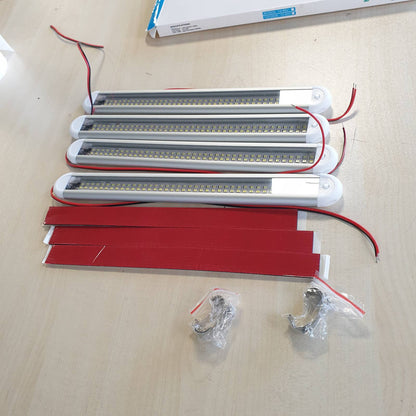 314721 - EASYIVY Shirit Drite i Brendshëm LED 12V, 120 LED 12V me Çelës Ndezjeje/Fikjeje, 1600LM për Furgon, Makinë, Kamping, Kamion, Varkë, 4 copë