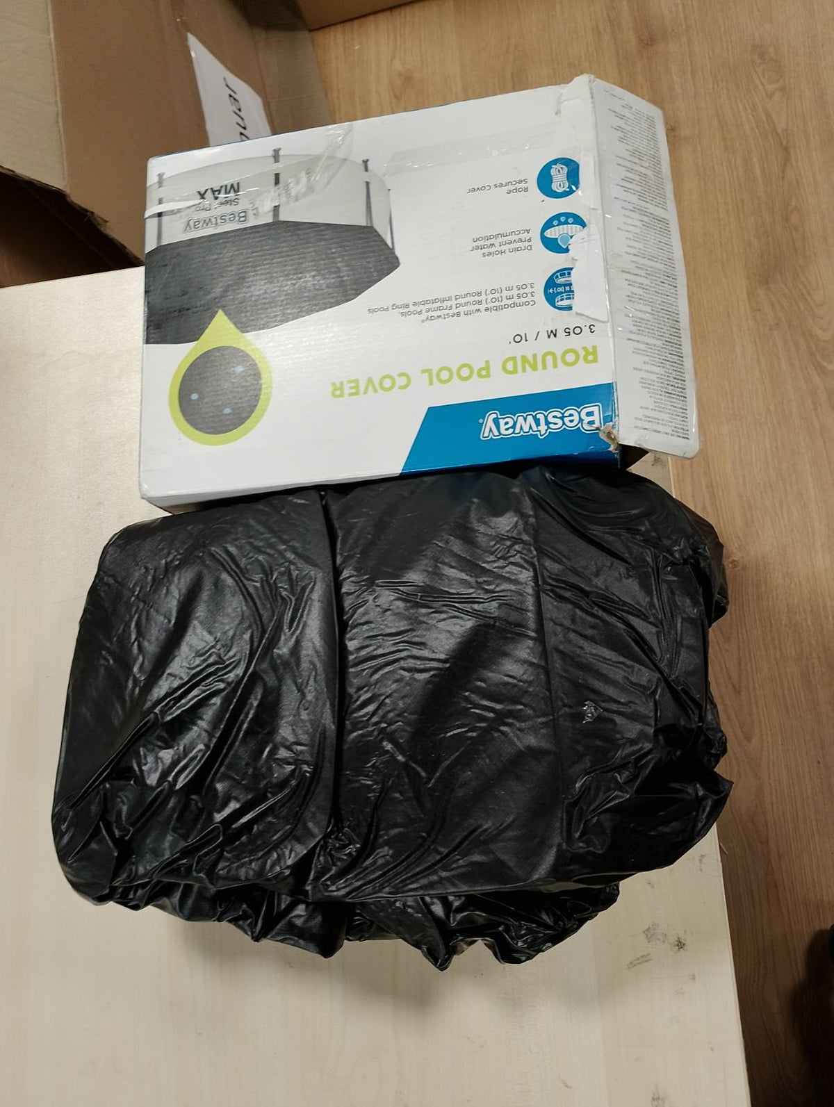 314876 - BESTWAY 58036-19 Flowclear - Mbulesë Pishine për Pishina të Rrumbullakëta Steel Pro Max - 10 ft - e Zezë