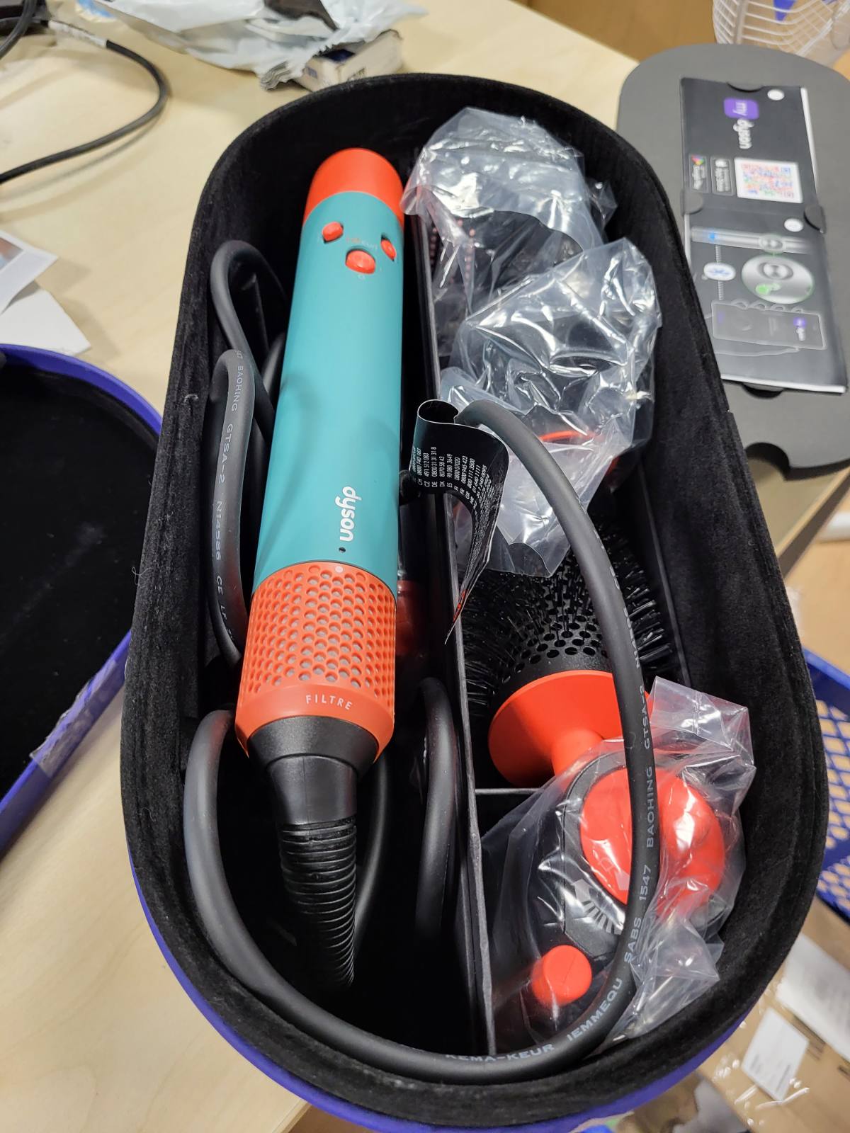315002 - DYSON Pastrues shumëfunksional dhe tharëse flokësh Airwrap id™ – E drejtë+Me onde (patinë qeramike/Topaz)
