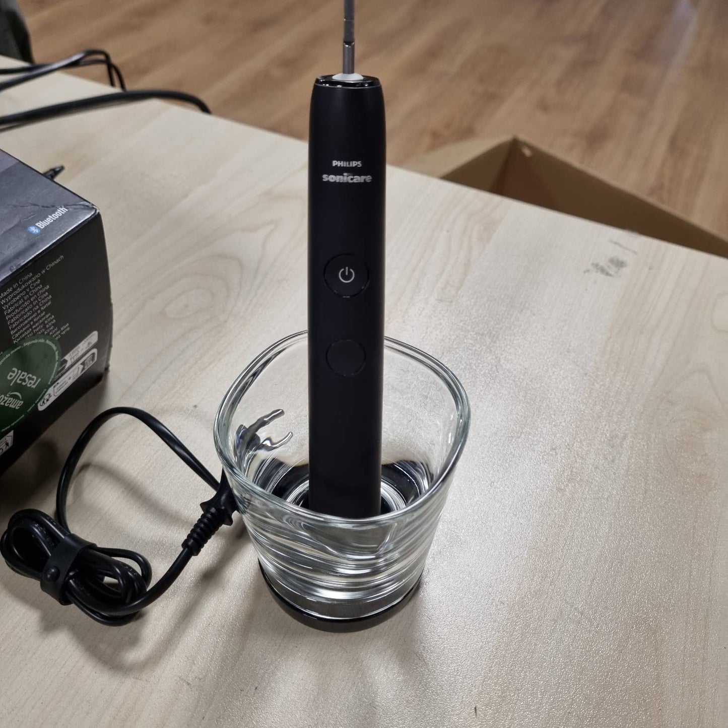 315104 -  Furçë dhëmbësh elektrike Sonicare DiamondClean Smart 9400, HX9917/89, Sensor presioni, 4 mënyra pastrimi, 3 nivele intensiteti, E zezë