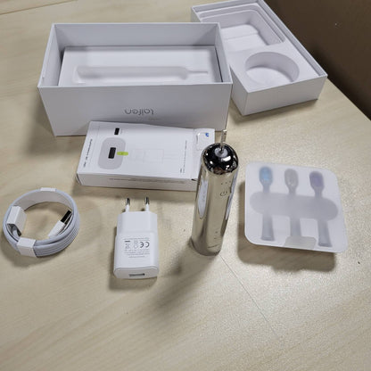 315283 - rçë dhëmbësh elektrike Wave Sonic, 60° lëkundje, jetëgjatësi baterie 45 ditë, 3 koka furçe, IPX7 rezistencë ndaj ujit, çelik inox