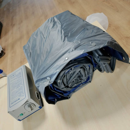 315295 - C® Dyshek anti-dekubitus Mobi 2, 200 x 86 cm, 9.5 cm, 20 Qeliza, Me Ajër të Alternuar, Dyshek Ajri me Vetëfryrje, Jastëk Ajri, Ngjyrë Blu
