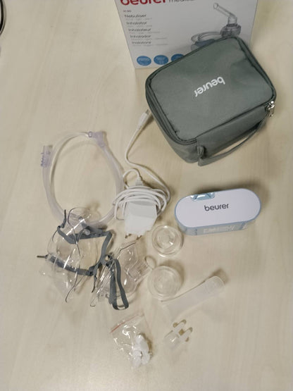 315463 - nhalator IH 60, inhalator i qetë dhe i lëvizshëm me bateri të rikarikueshme, për trajtimin e ftohjeve, astmës dhe sëmundjeve të tjera të frymëmarrjes.