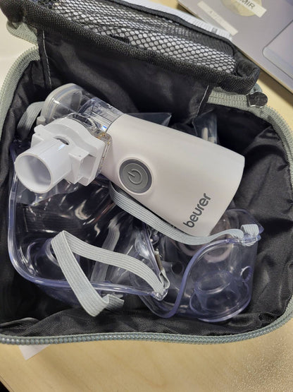 315728 - BEURER Inhalator IH 57, Nebulizator me membranë vibruese, Teknologji aerosol, Inhalator portativ me bateri të rikarikueshme, Përdorim për ftohje, astmë, sëmundje frymëmarrjeje
