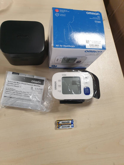 315804 - OMRON Monitor automatik i tensionit të gjakut RS4 për kyçin e dorës, i validuar klinikisht, me memorie, sensor pozicionimi, kontroll i përshtatshmërisë së manshetës