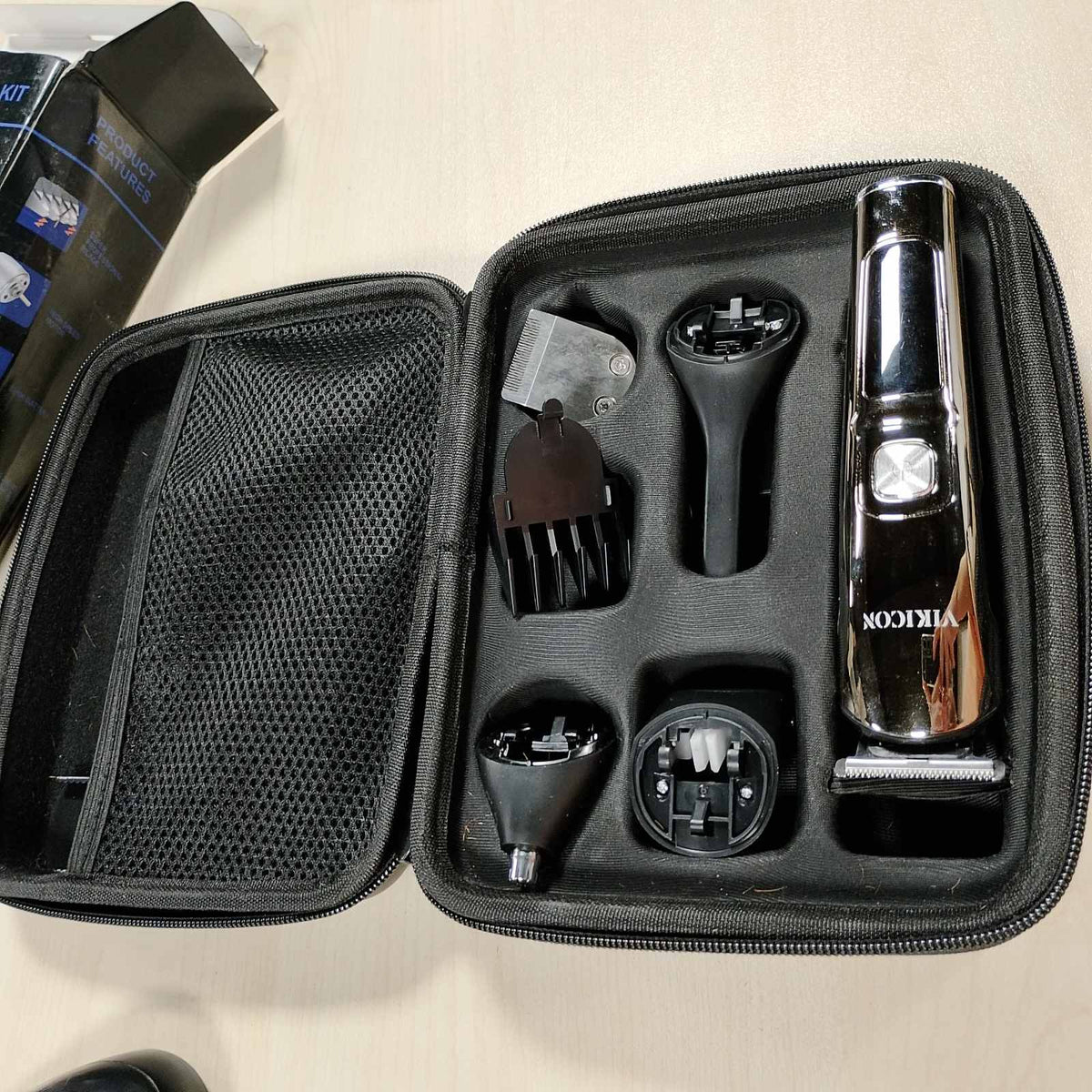 316078 - VIKICON Makinë prerëse flokësh profesionale Bodygroom për burra, 11-në-1, e papërshkueshme nga uji