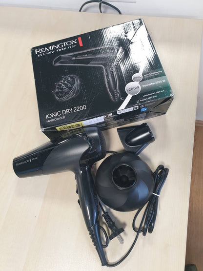 316379 - REMINGTON Tharëse flokësh D3198 Ionic Dry, 2200 vat, teknologji jonike për rezultat pa qime, difuzor, shkrepëse e ftohtë