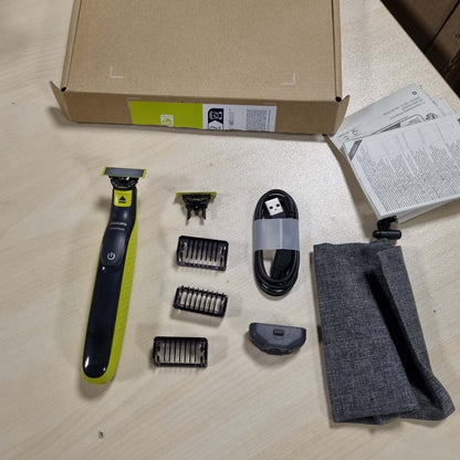 316410 - Philips OneBlade 360 Makinë rroje dhe prerëseje elektrike, 2 tehe 360, 3 krehëra (1, 3, 5 mm), QP2724/31
