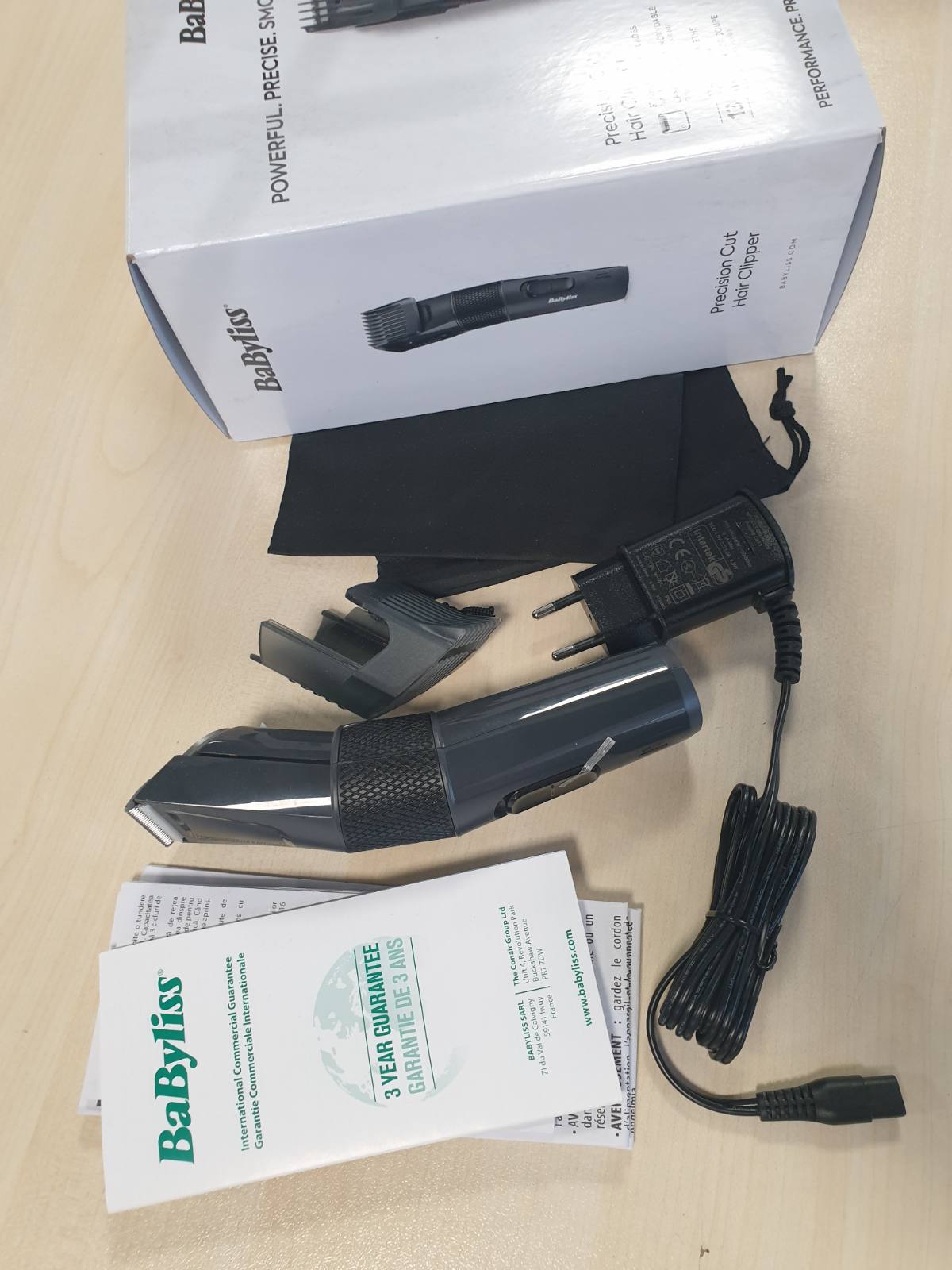 316497 - BABYLISS Makinë prerëse flokësh E786E, pa tel, 0.5-24 mm, 13 cilësime gjatësie, 60 minuta kohëzgjatje, teh çeliku inox, e zezë