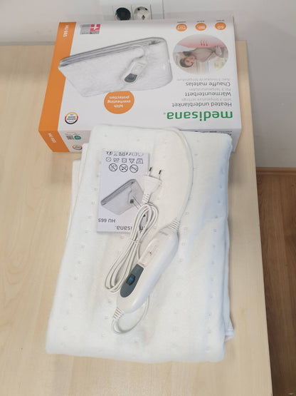 316798 - MEDISANA HU 665 Batanije me ngrohje 150 x 80 cm, me fikje automatike dhe mbrojtje nga mbinxehja, 3 cilësime temperature, e larëshme
