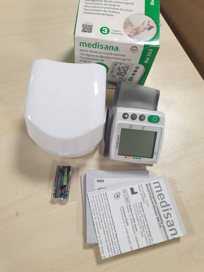 316811 - MEDISANA - Monitor tensioni gjaku për kyçin e dorës BW 315, Monitor tensioni gjaku dhe pulsi, Monitor tensioni me shkallë semafori, Manshetë tensioni gjaku me zbulim aritmie, Funksion memorieje