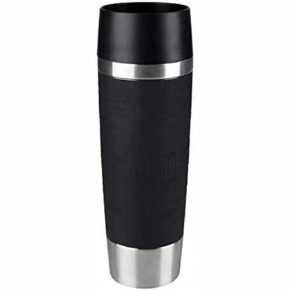 222222 - EMSA Filxhan Udhëtimi Termos Grande 500 ml, Izoluar, Mban Pijet të Nxehta për 6 orë, të Ftohta për 12 orë, i Zi, 515615