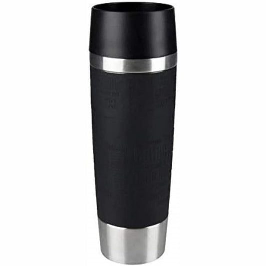 222222 - EMSA Filxhan Udhëtimi Termos Grande 500 ml, Izoluar, Mban Pijet të Nxehta për 6 orë, të Ftohta për 12 orë, i Zi, 515615