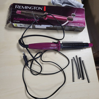 317135 - Remington Furçë me ajër të nxehtë CB4N, funksion avulli për stilim të butë, shufër ngrohëse me veshje qeramike, 2 rreshta qimesh